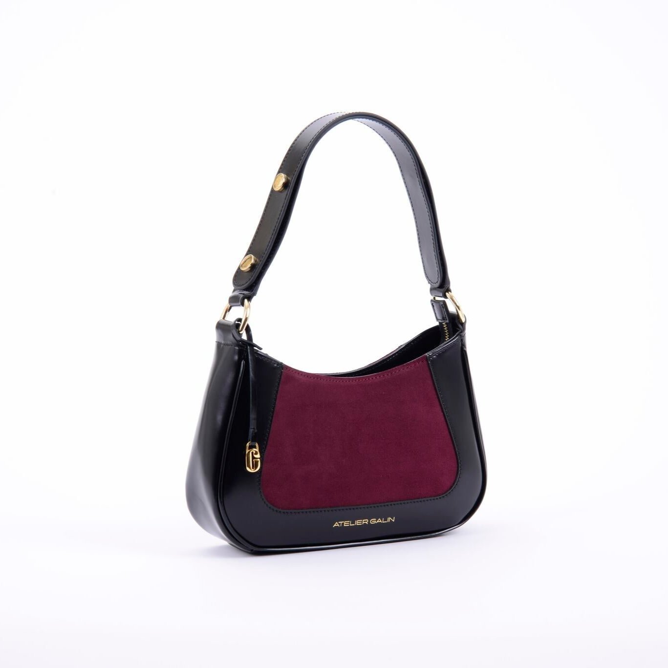 Jasmine Hobo Bag - Deep Red - Atelier Galin