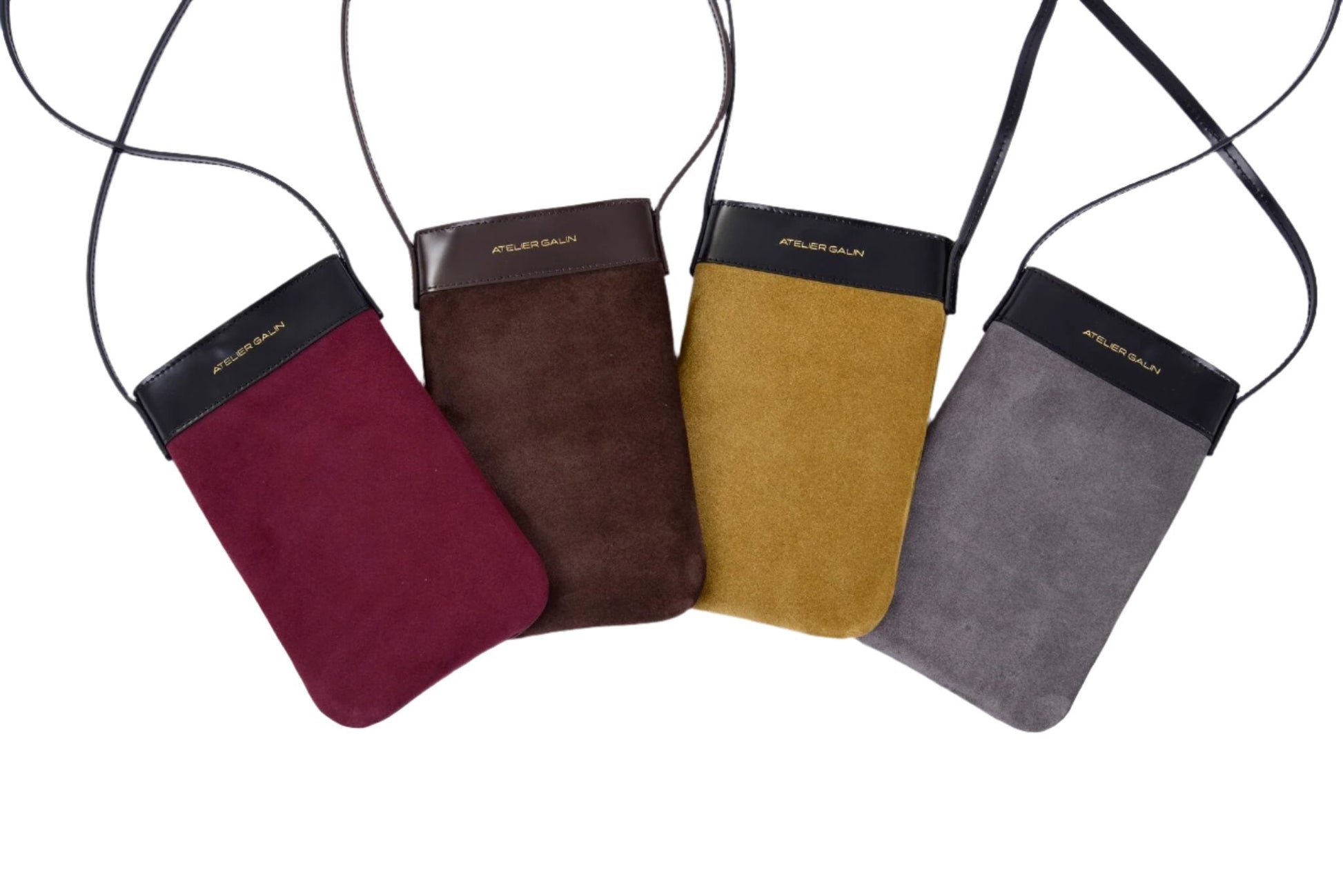 Mila Phone Bag - Deep Red - Atelier Galin